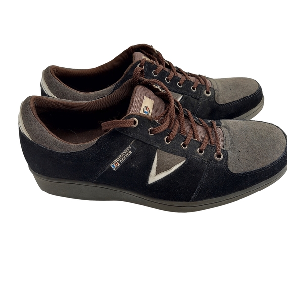 Gravity Defyer Other - Gravity Defyer Black White Suede Sneakers 11.5